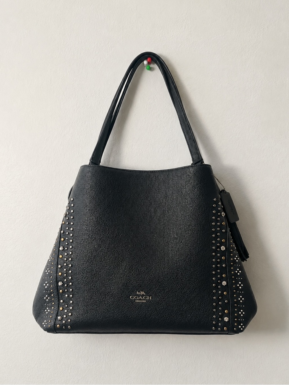 Coach Edie 31 Bandana Rivet Shoulder Bag 55544 | Like New | Dust Bag Included